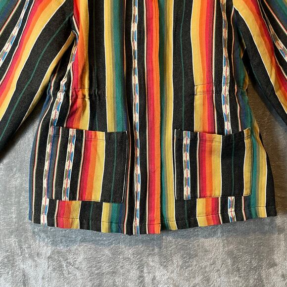 Outback Trading Company Sz‎ L Maddox Southwest Serape Cotton Zip Snap Jacket - Picture 4 of 9